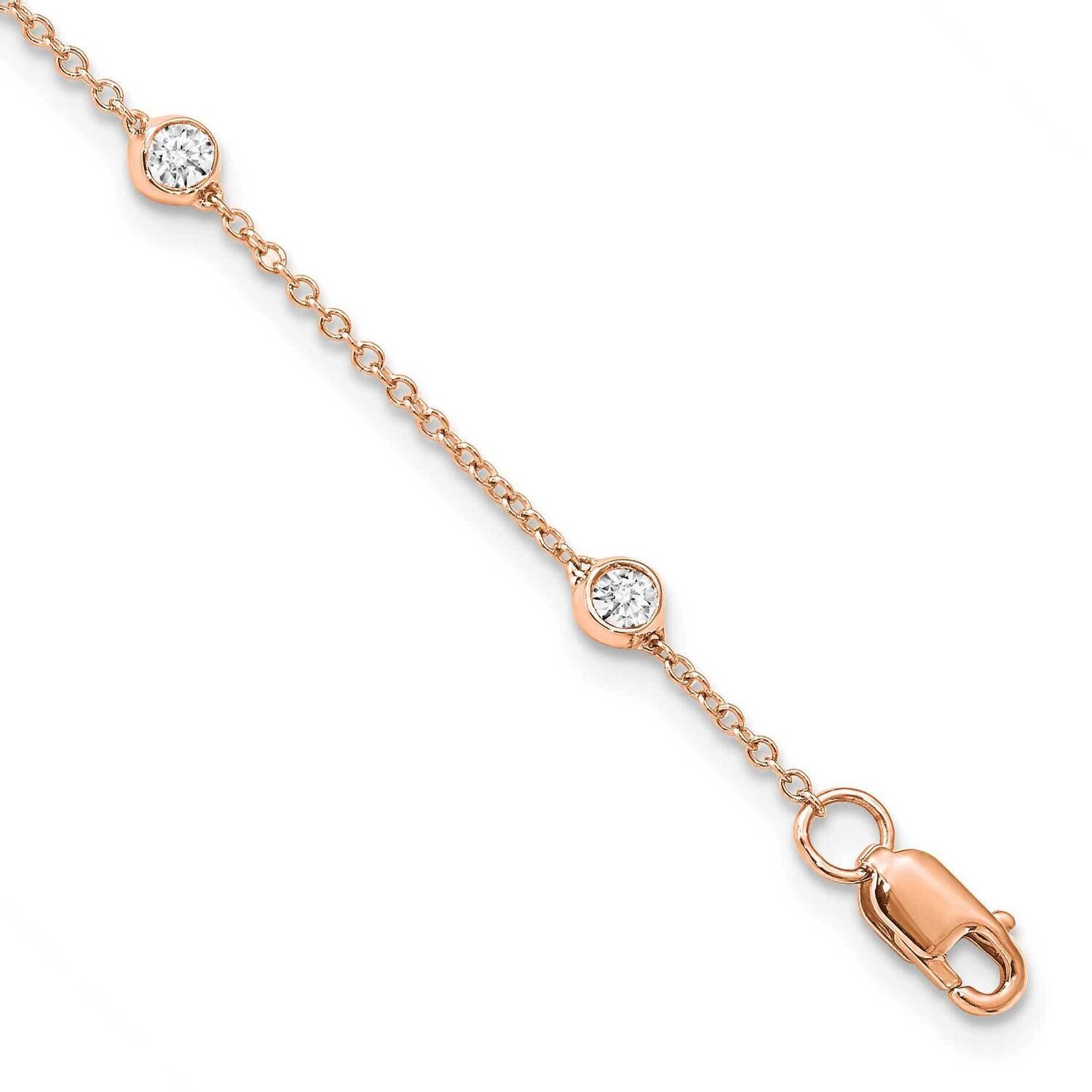 Vs/Si, D E F, Station Bracelet 8 Inch 14k Gold Lab Grown Diamond PM1008-050-RLD-8, MPN: PM1008-050-…