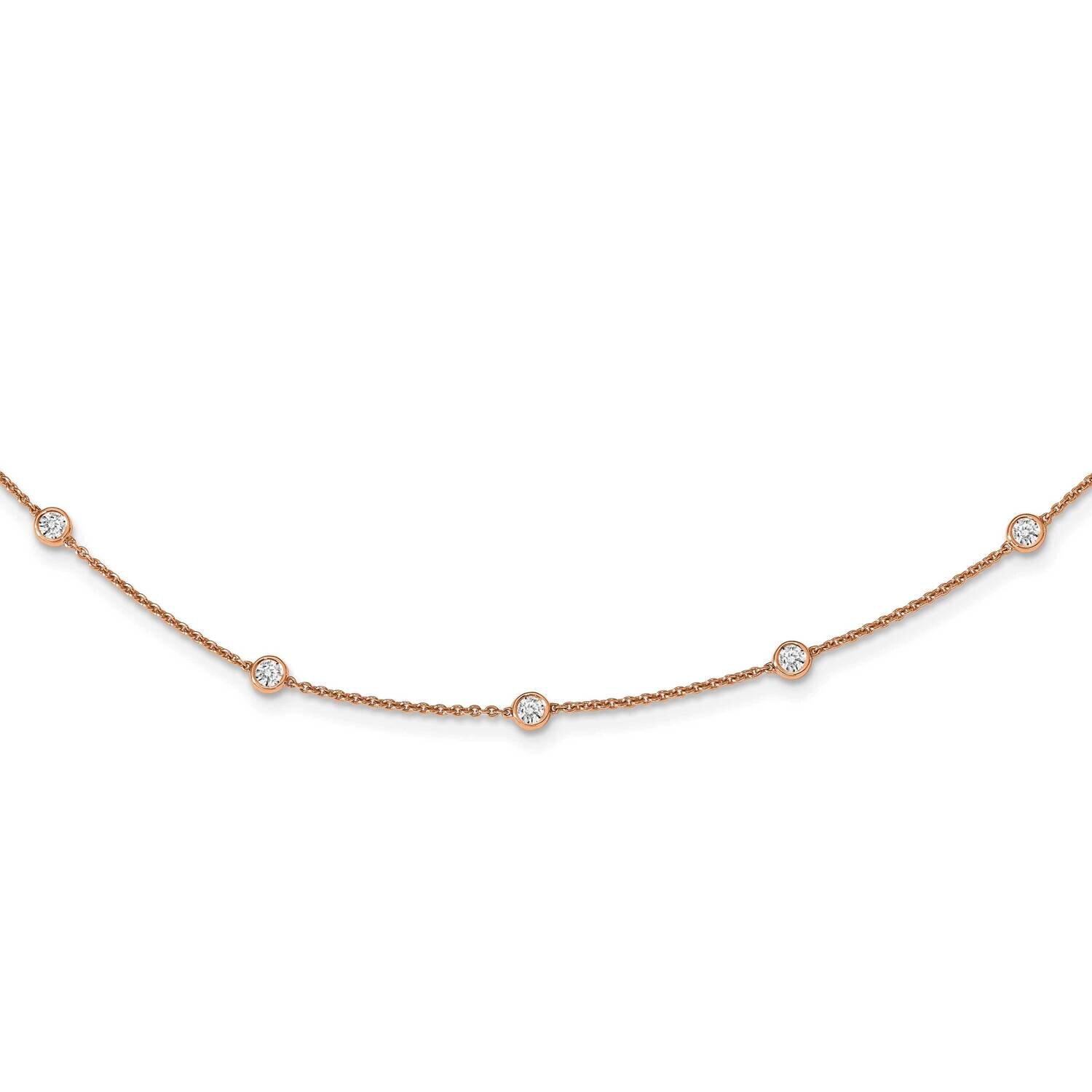 Vs/Si, D E F, Station Necklace 14k Gold Lab Grown Diamond PM1008-120-RLD-20, MPN: PM1008-120-RLD-20…