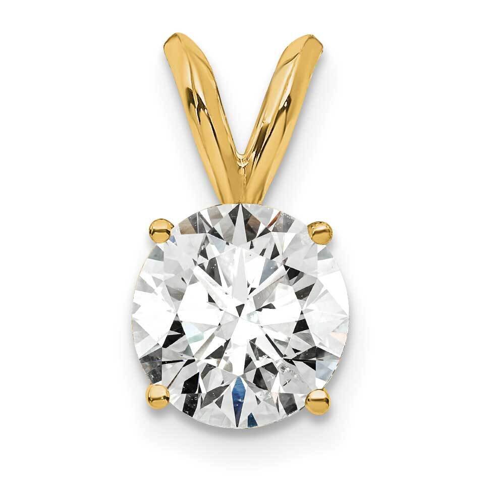 3/4Ct. Round Certified Lab Grown Diamond Si1/Si2, G H I, Solitaire Pe 14k Gold PM4396-075C-LG