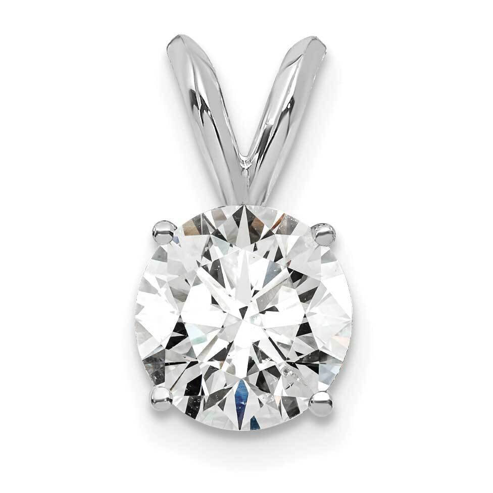 3/4Ct. Certified Vs/Si, D E F, Lab Grown Diamond Solitaire Pendant 14k White Gold PM4396-075C-WLD, …