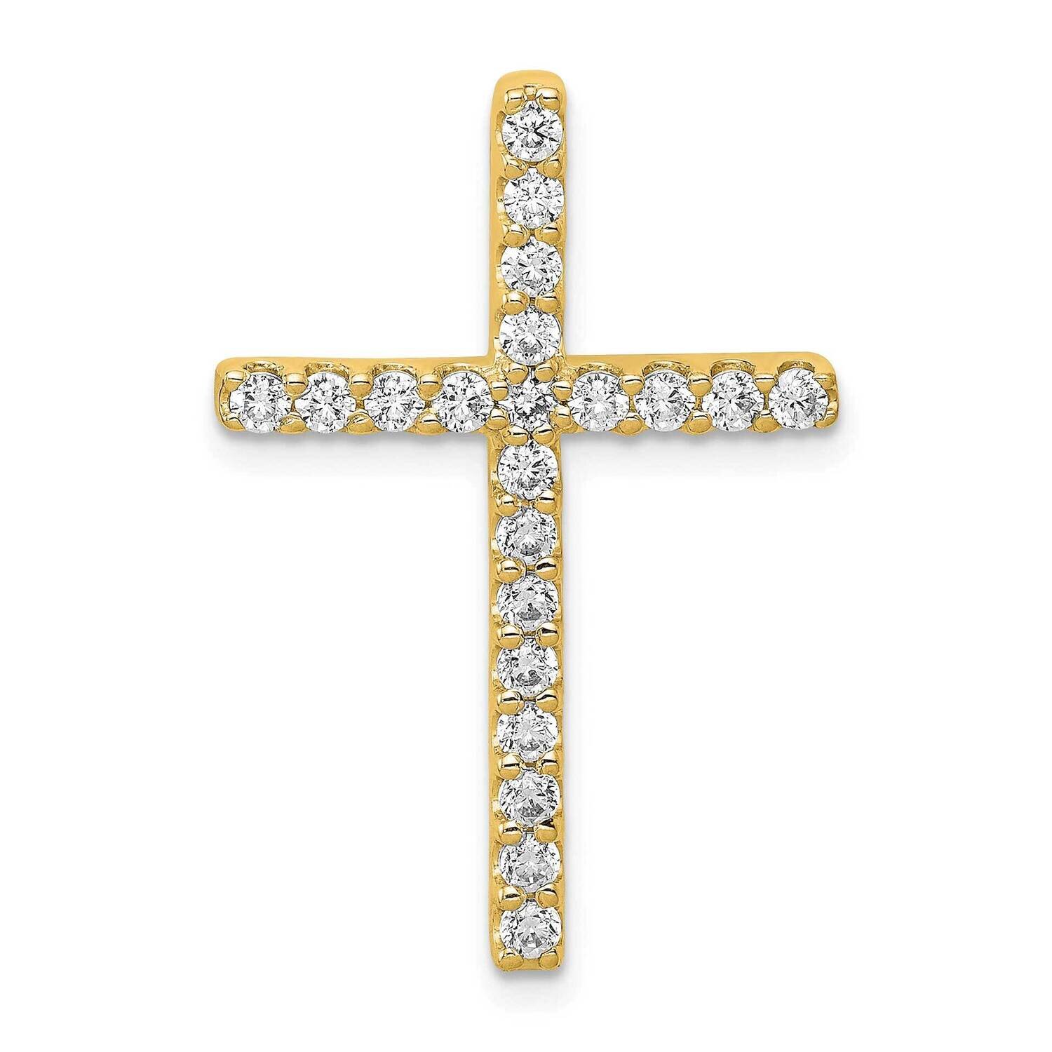 Si1/Si2, G H I, Cross Pendant 14k Gold Lab Grown Diamond PM4979-050-YLG, MPN: PM4979-050-YLG, 88395…