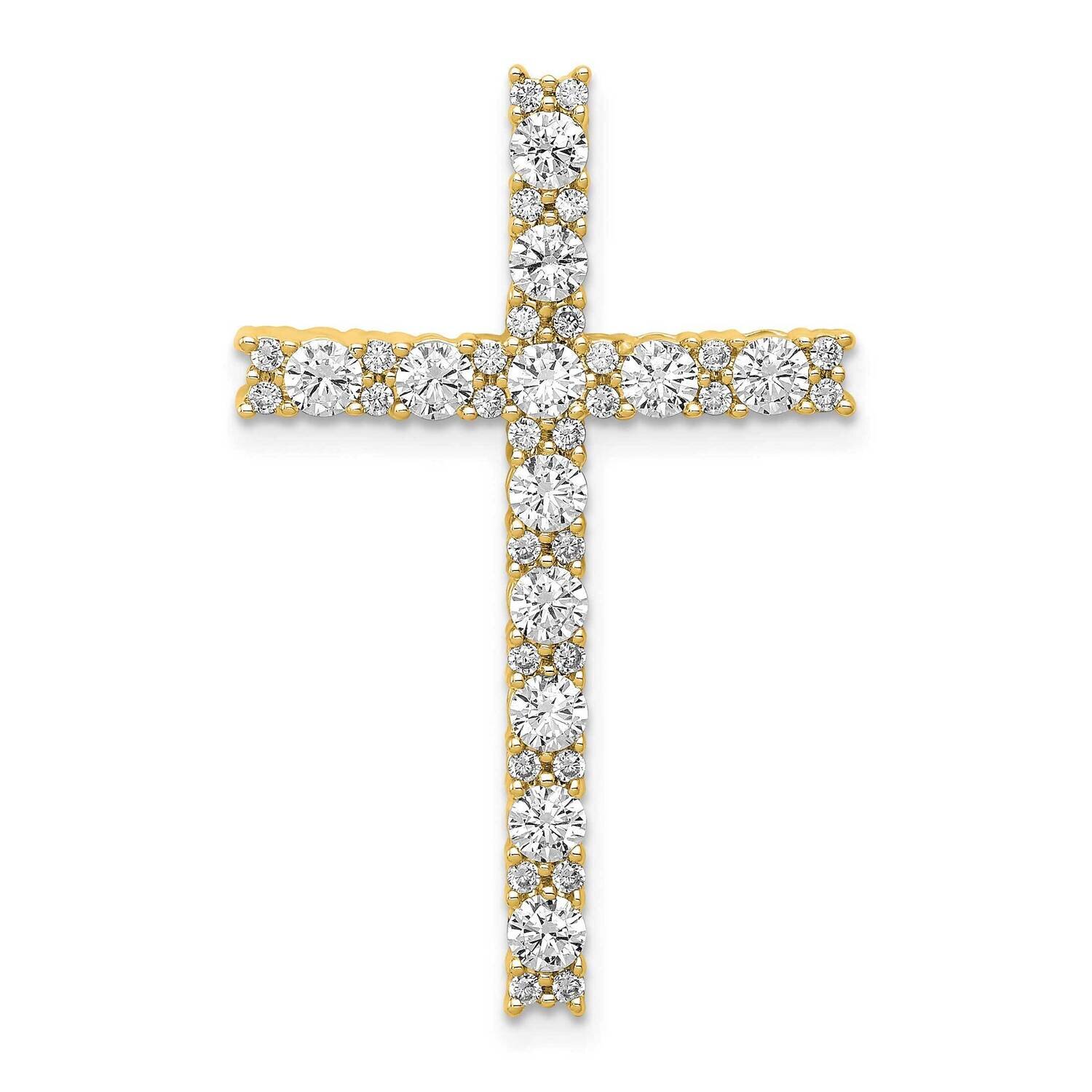 Si1/Si2, Ghi, Latin Cross Pendant 10k Gold Lab Grown Diamond PM4980-100-0YLG, MPN: PM4980-100-0YLG,…