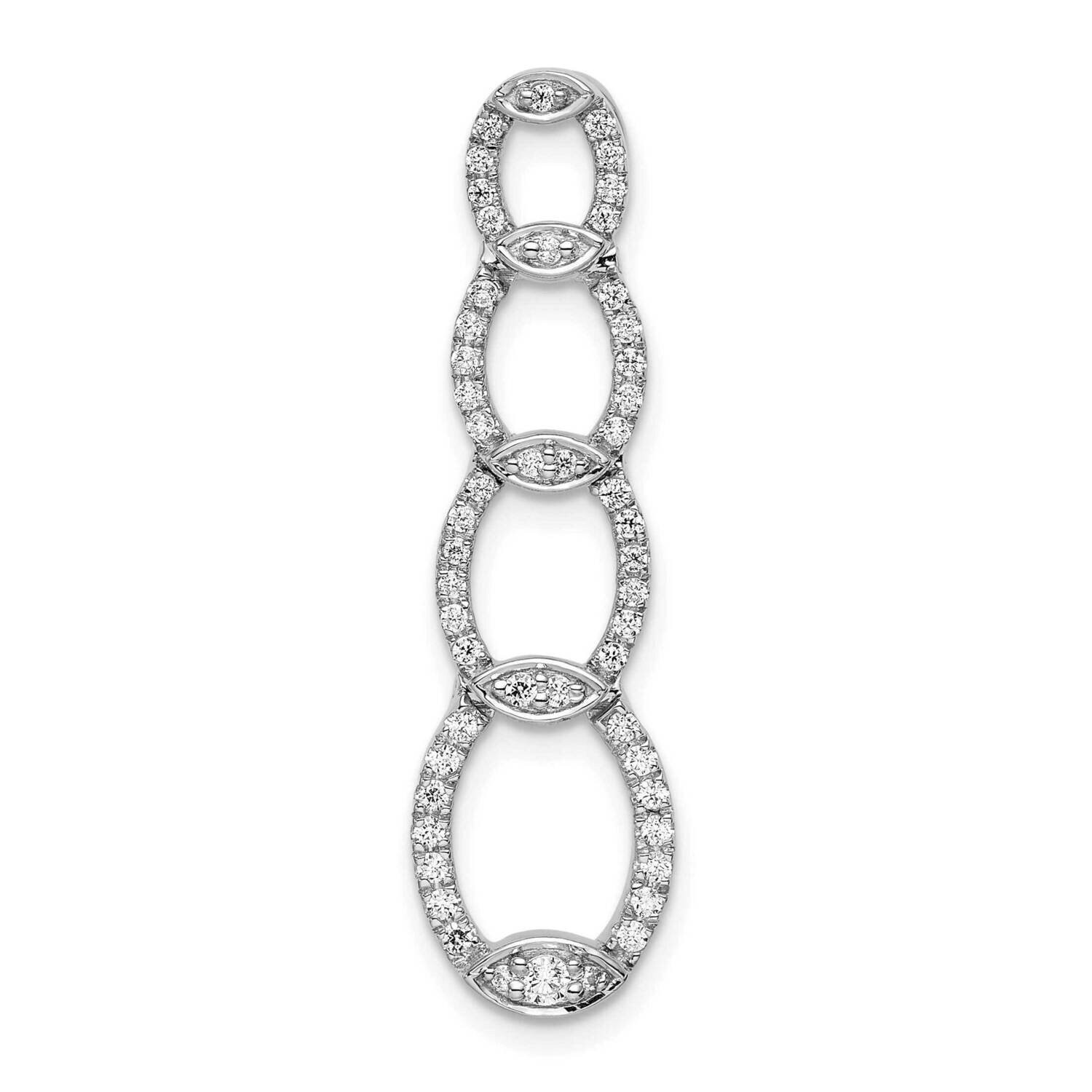 Si1/Si2, G H I, Oval Drop Pendant 14k White Gold Lab Grown Diamond PM7929-030-WLG, MPN: PM7929-030-…