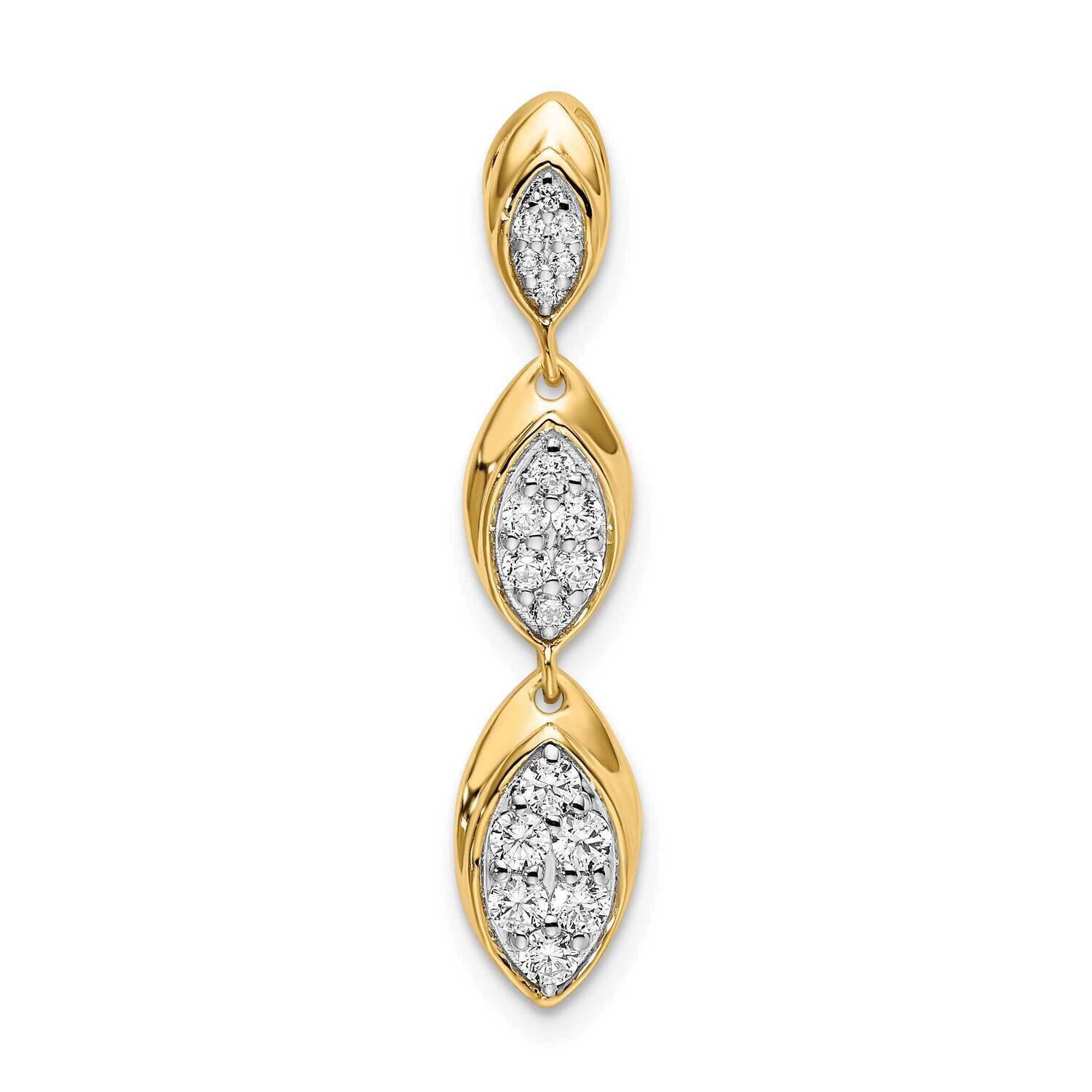 Si1/Si2, G H I, Fancy Drop Pendant 14k Gold Lab Grown Diamond PM7931-033-YLG, MPN: PM7931-033-YLG, …
