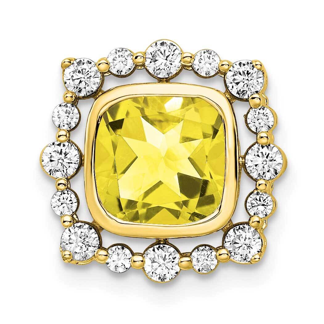 Si1/Si2, G H I, Lab Crtd Ylw Sapph Square Pendant 14k Gold Lab Grown Diamond PM7986-CYS-051-YLG, MP…