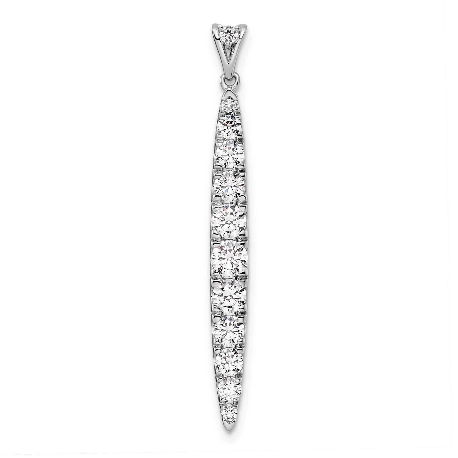 Si1/Si2, G H I, Pendant 14k White Gold Lab Grown Diamond PM9134-100-WLG, MPN: PM9134-100-WLG, 88395…
