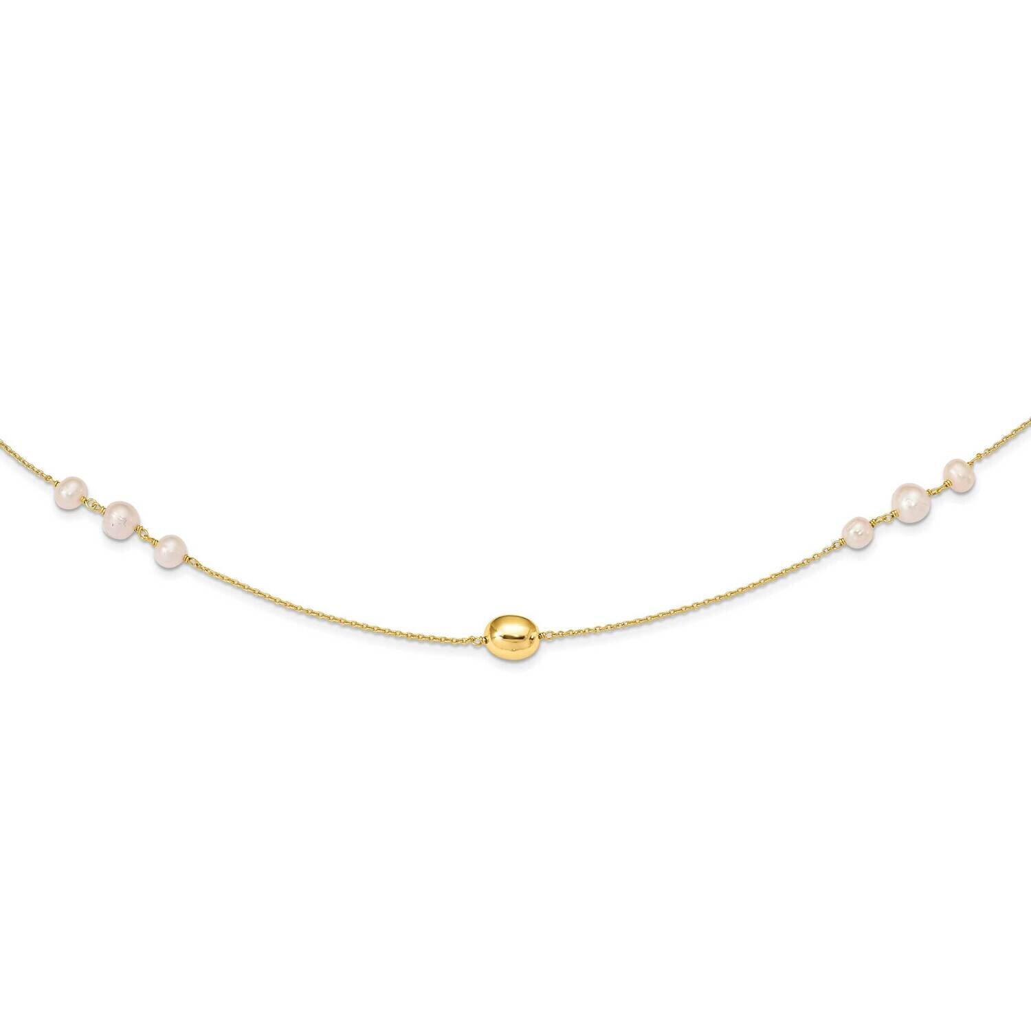 Sterling Silver &amp; Freshwater Cultured Pearl Necklace Gold-tone QG5315-36, MPN: QG5315-36, 883957872…