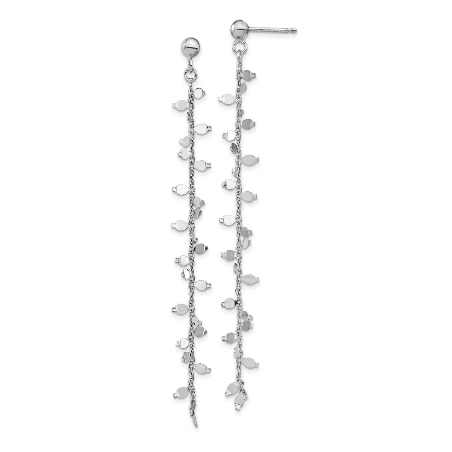 Leslie&#39;s Post Dangle Earrings Sterling Silver Rhodium-plated HB-QLE1277, MPN: QLE1277, 191101481727