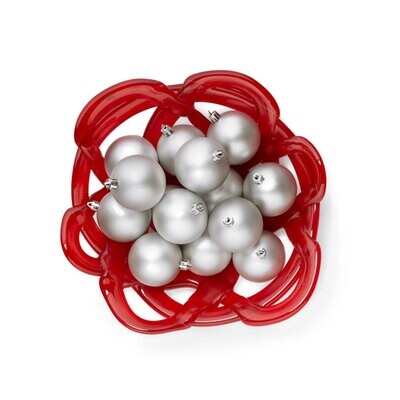 Kosta Boda Basket Bowl Red Small, MPN: 7051323, 7391533513239