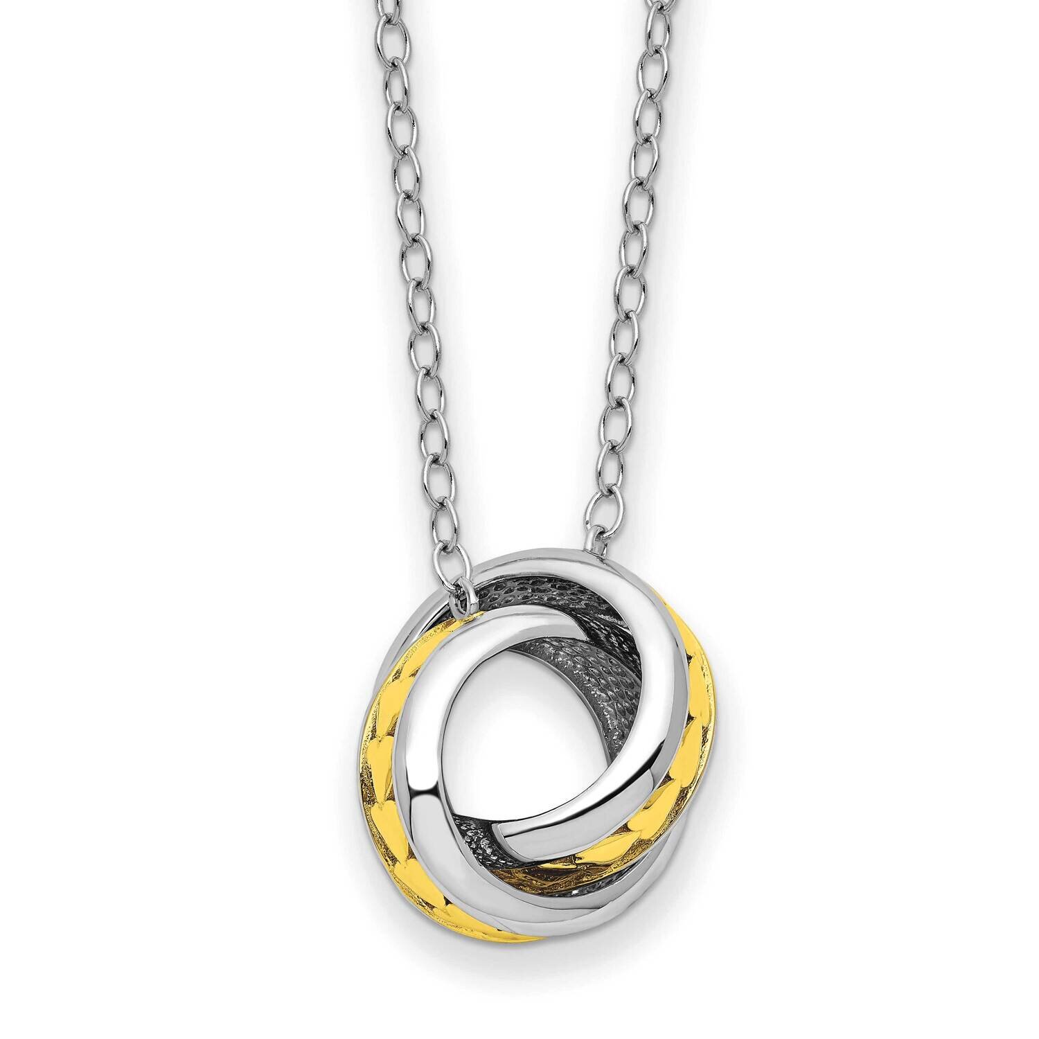 Sterling Silver Always Together 18 Inch Necklace Gold-tone QSX746, MPN: QSX746, 883957963327