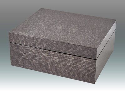 Tizo Fish Skin Style Wooden Box Grey Scale, MPN: FS829BX,