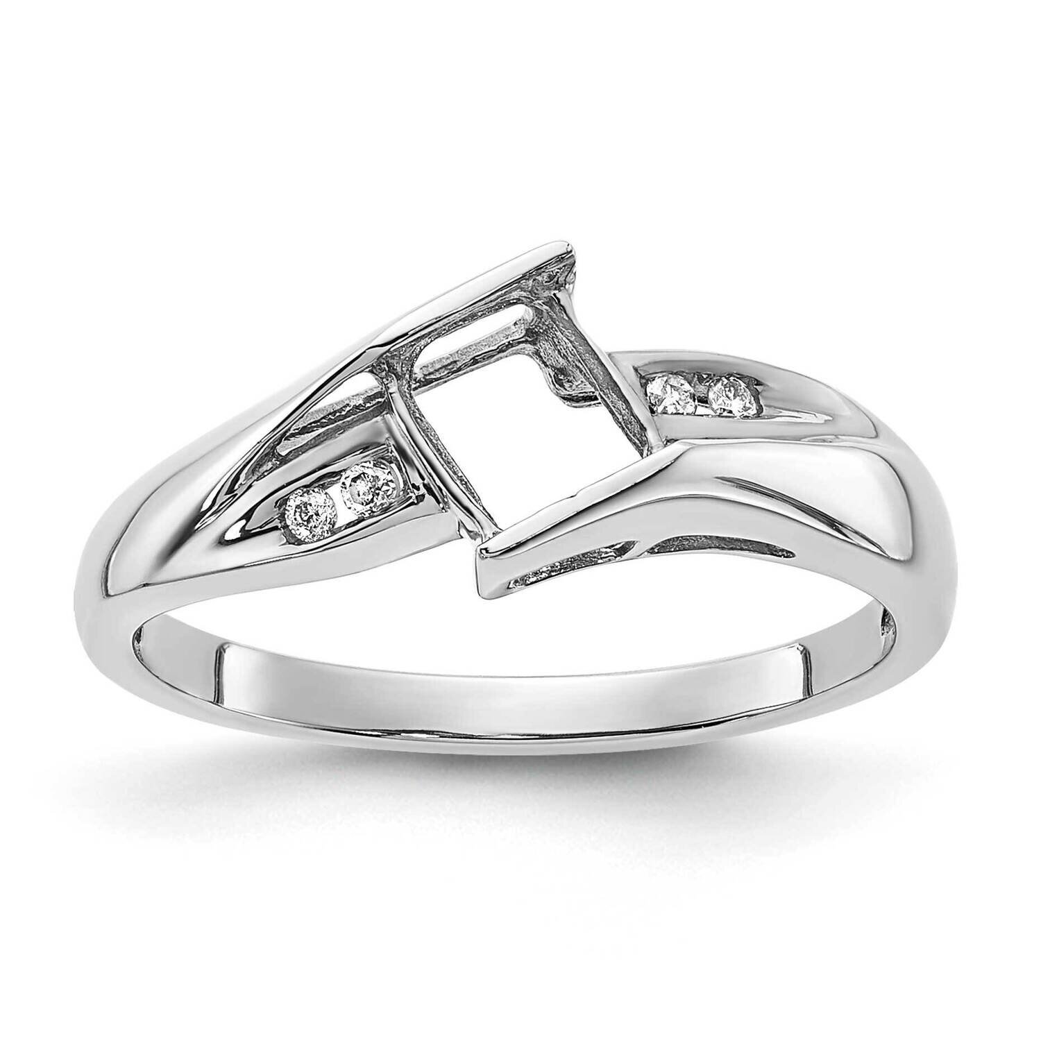 Semi Mount Diamond Ring 10k White Gold RLS4876/SEMI-0WA