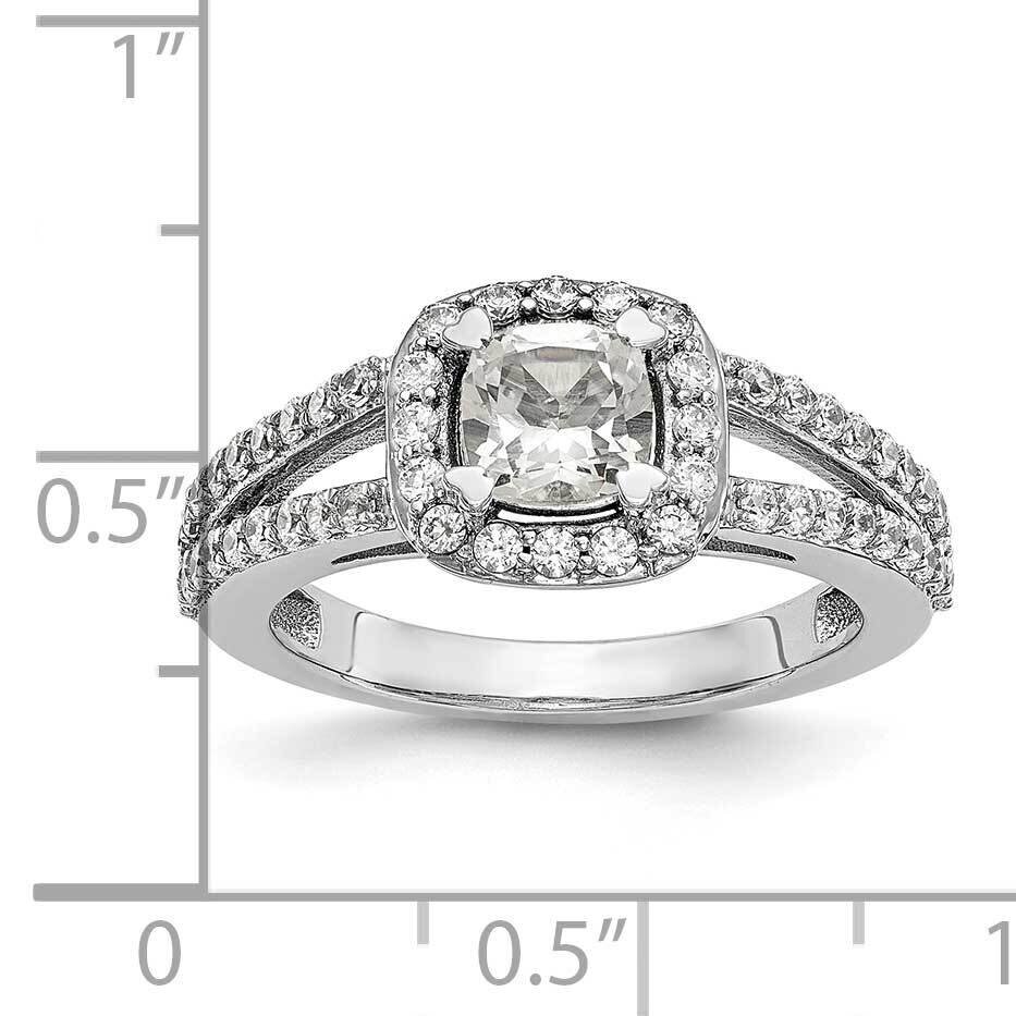 Vs/Si, D E F, S/M Cushion Halo Engagement Ring 14k White Gold Lab Grown Diamond RM2318E-050-WLD, MP…