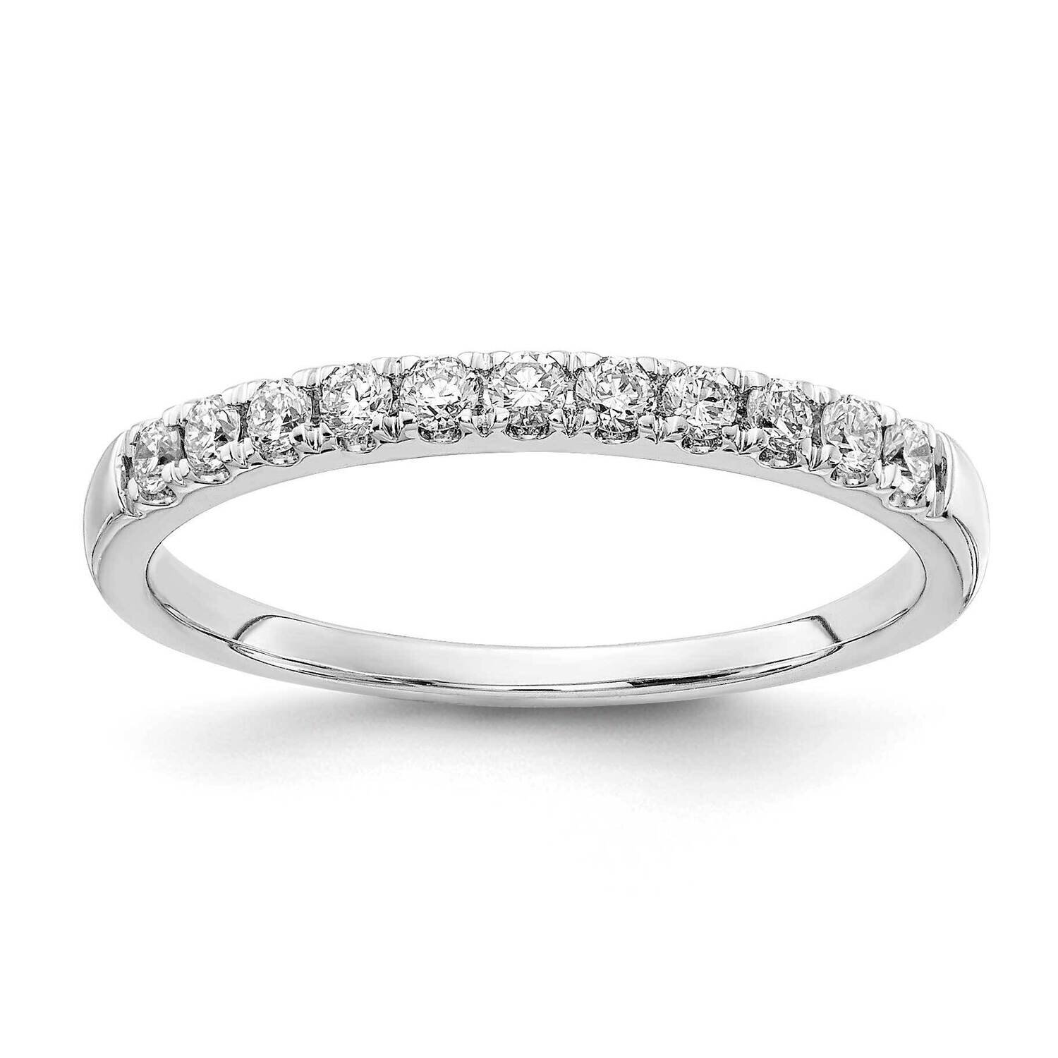 Si1/Si2, G H I, 1/4Ct Wedding Band 14k White Gold Lab Grown Diamond RM4227B-025-8WLG, MPN: RM4227B-…