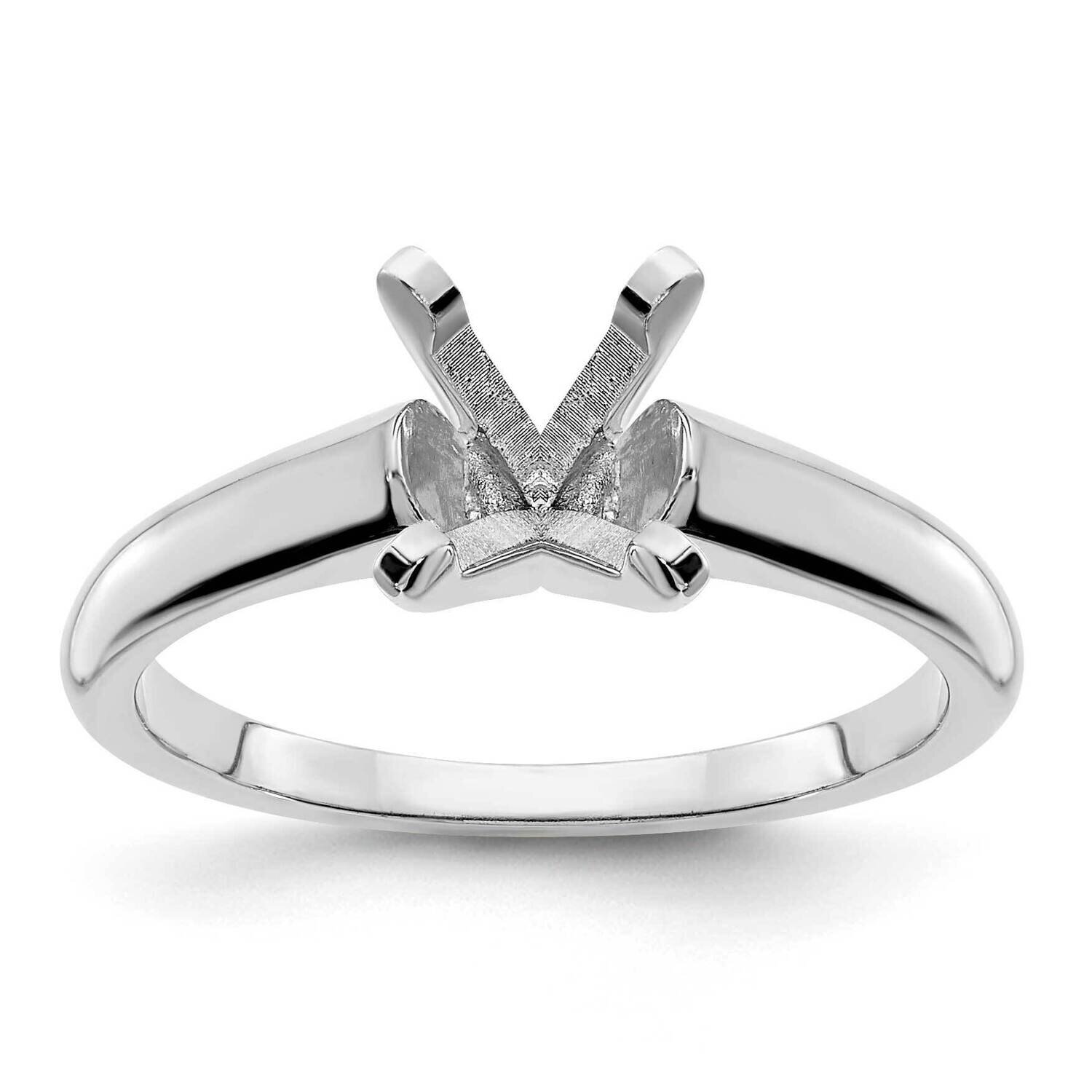 6.5mm Cushion Solitaire Mounting 14k White Gold RM5965WC-100-7MTG, MPN: RM5965WC-100-7MTG, 88395780…