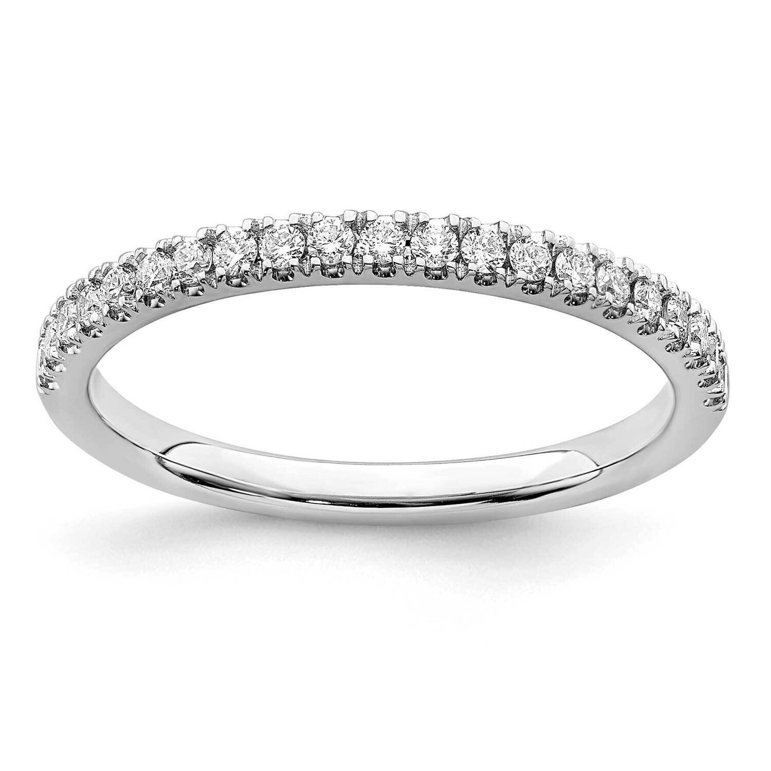 Si1/Si2, G H I, Wedding Band 14k White Gold Lab Grown Diamond RM6633B-025-5WLG, MPN: RM6633B-025-5W…