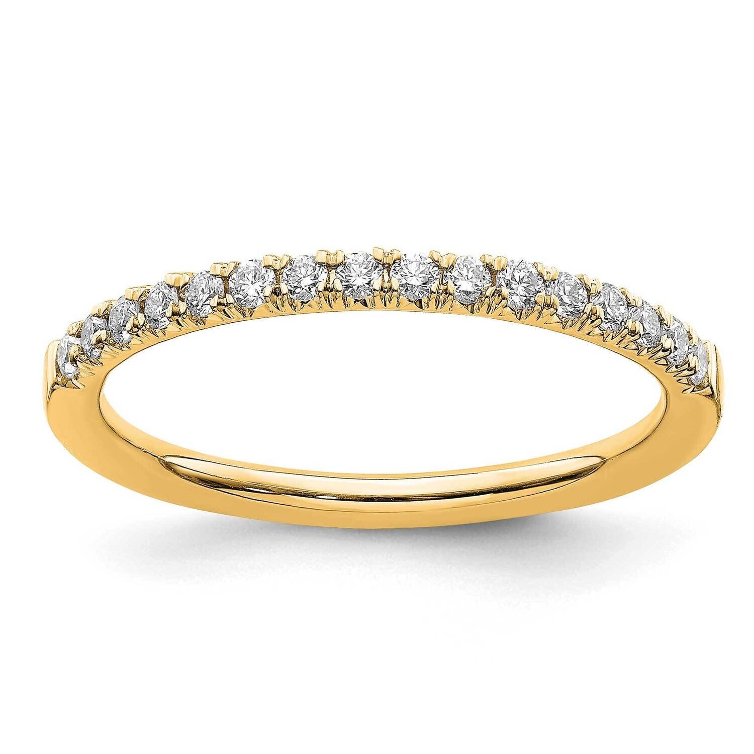 Si1/Si2, G H I, Wedding Band 14k Gold Lab Grown Diamond RM6687B-025-7YLG