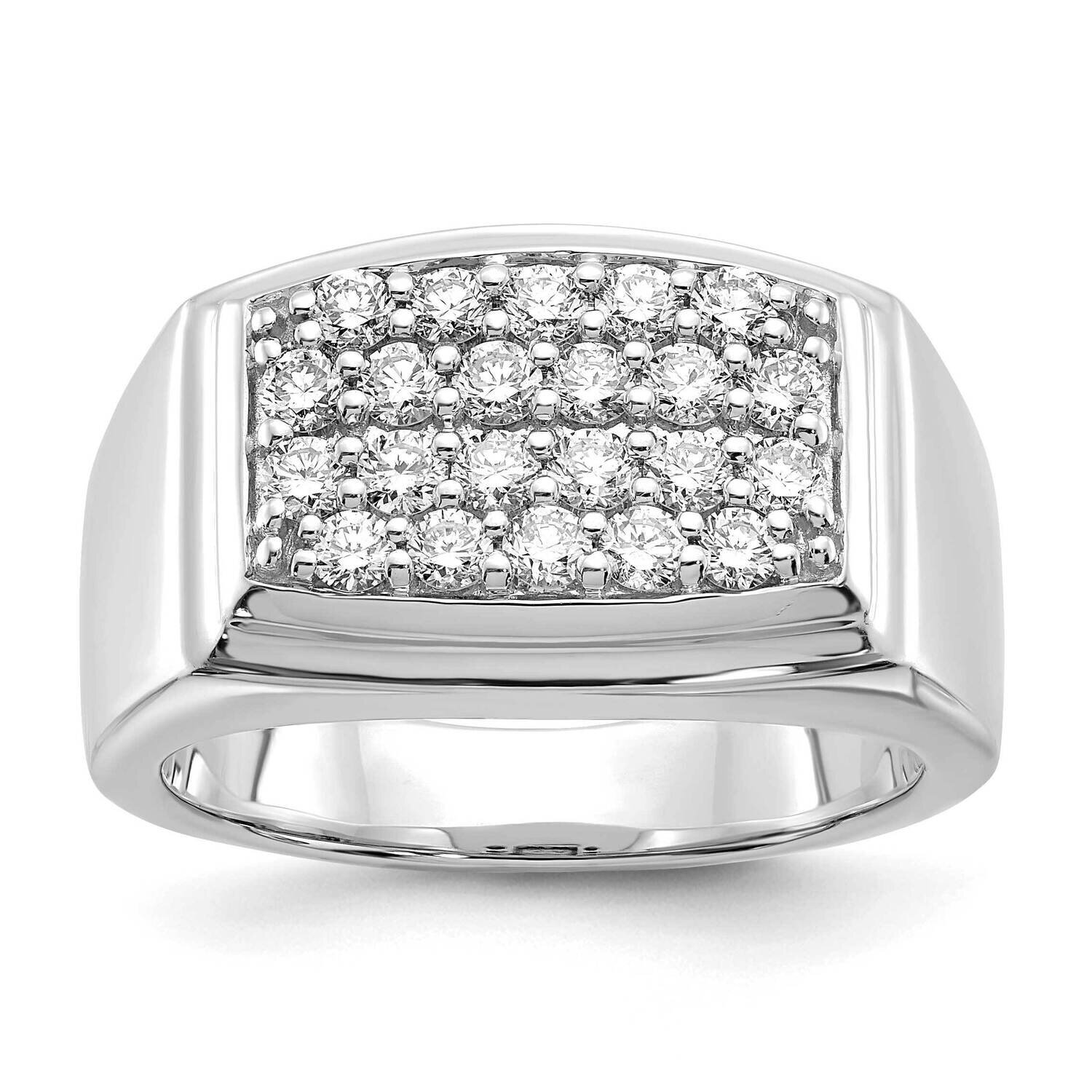 Lab Grown Diamond Si1/Si2, G H I, Men&#39;s Ring 10k White Gold RM6793-100-1WLG, MPN: RM6793-100-1WLG, …