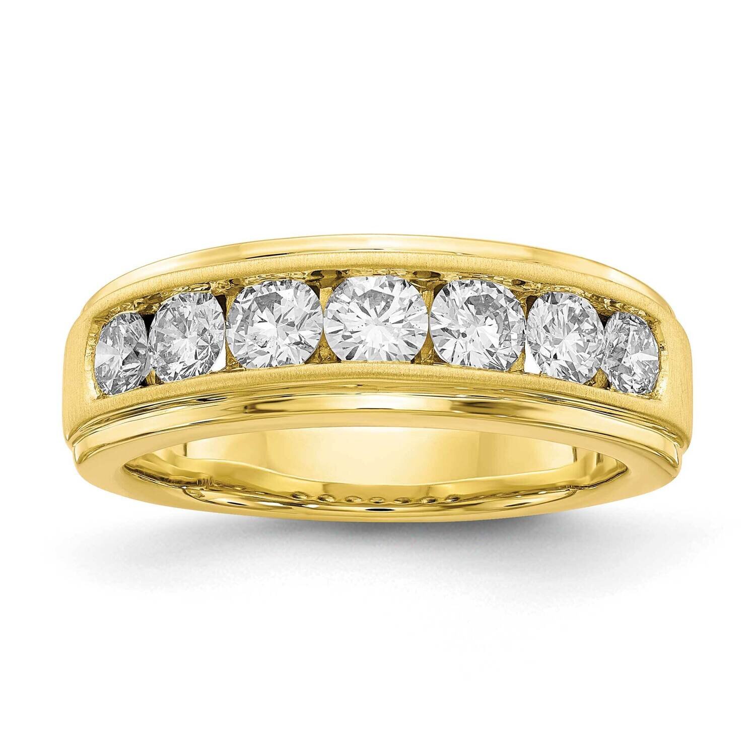 Lab Grown Diamond, Si1/Si2, G H I, Men&#39;s Ring 10k Gold RM7437-150-0YLG