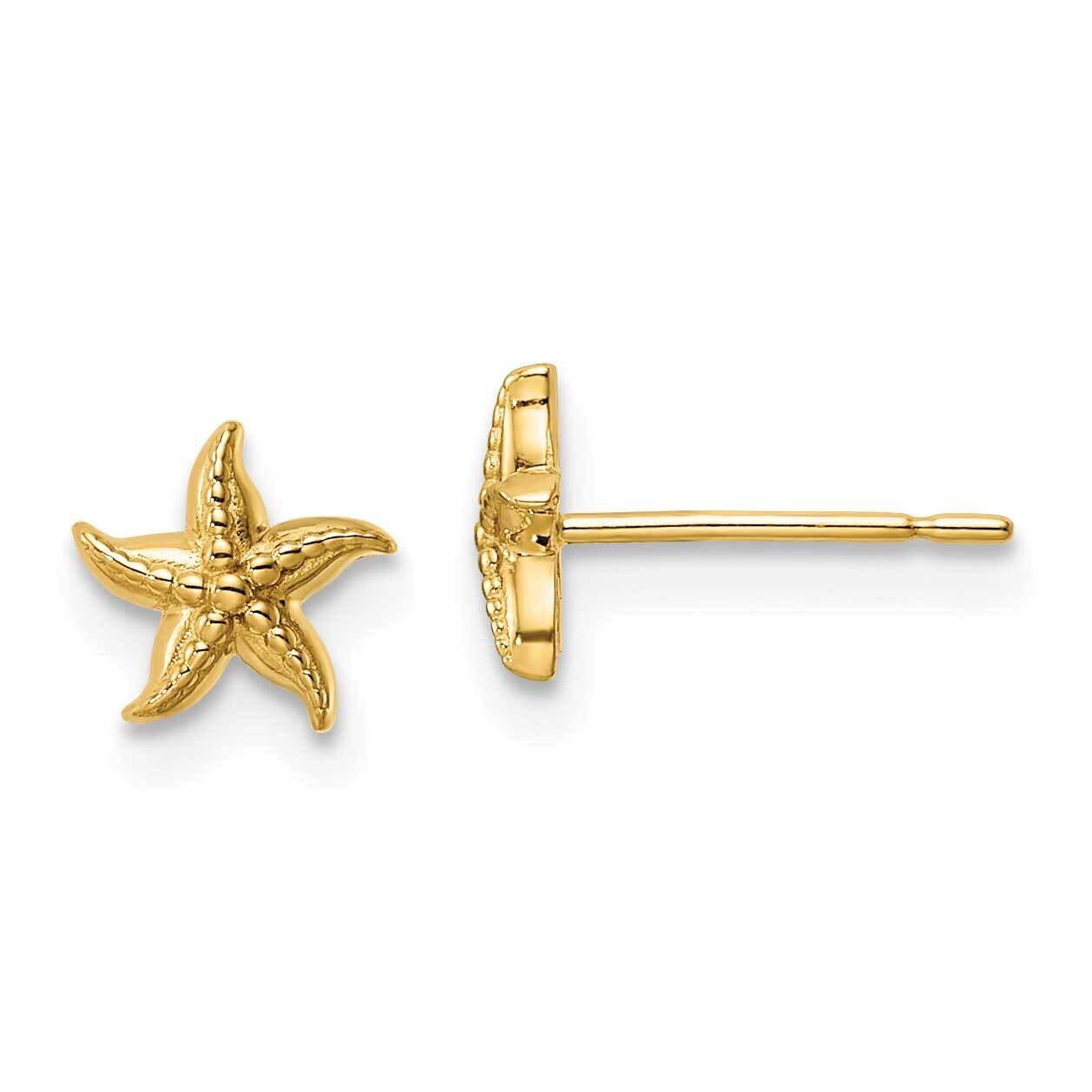 Starfish Post Earrings 14k Gold SE3017