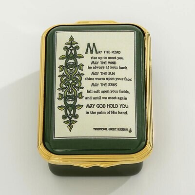 Halcyon Days Irish Prayer Enamel Box ENIRP0923G, MPN: ENIRP0923G,