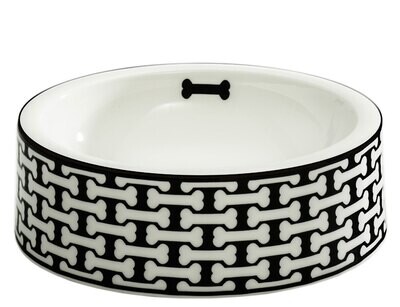 Halcyon Days Bone Trellis Black Large Bowl BCBTR01DBLN, MPN: BCBTR01DBLN,