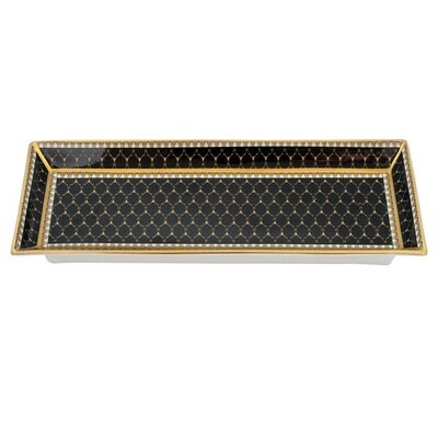 Halcyon Days Antler Trellis Rectangular Tray Black BCGAT02RTG, MPN: 102/PT003, 5060171154679