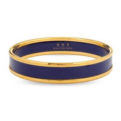 Halcyon Days Navy Gold Small Bangle Plain 1 cm PBPLA1110GS, MPN: 201/PB035, 5060171122920