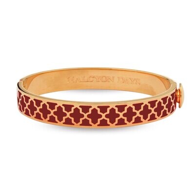 Halcyon Days Agama Red Gold 1cm Hinged Bangle HBAGA0610G, MPN: 201/DH076, 5060171142294