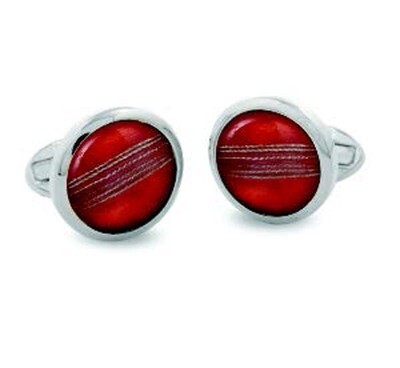 Halcyon Days Cricket Ball Round Palladium Cufflinks CLCRB06RDP, MPN: 098/10731, 5060171153948