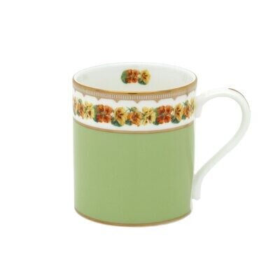 Halcyon Days Shell Garden Floral Nasturtium Green Mug BCCNA09MGG, MPN: BCCNA09MGG, 5060171159636