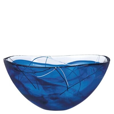 Kosta Boda Contrast Bowl Blue Large, MPN: 7050451, 7391533504510
