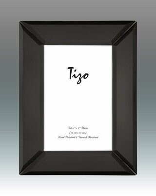 Tizo Black Mirrored Picture Frame  5 x 7 Inch, MPN: CT502BK-57,
