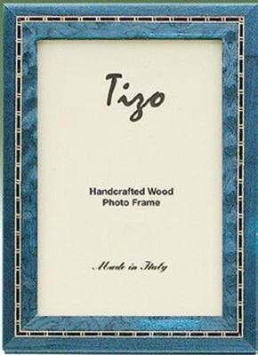 Tizo Bluish Zebra Line Wooden Picture Frame 8 x 10 Inch, MPN: FR20BLU-80,