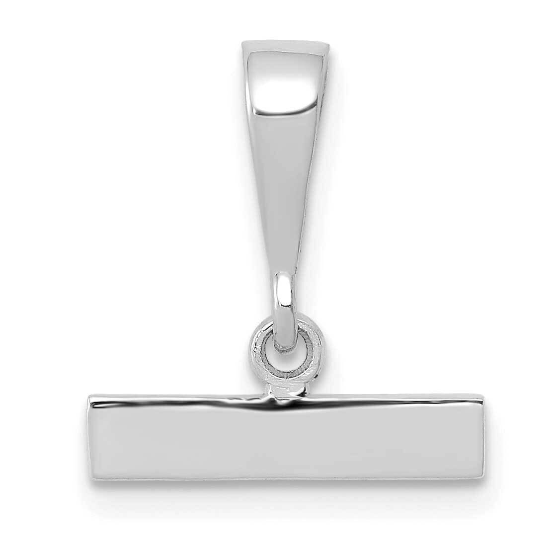 Casted Medium Polished Top Charm 14k White Gold WMPTOP, MPN: WMPTOP, 196904073100