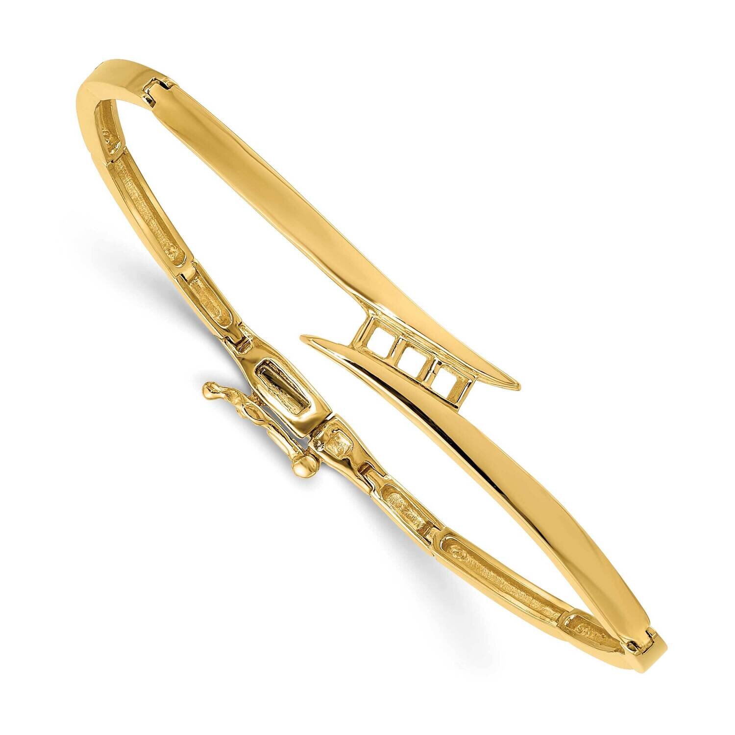 Vs Diamond Hinged Bangle Bracelet 7 Inch 14k Gold XB224VS, MPN: XB224VS, 883957200026