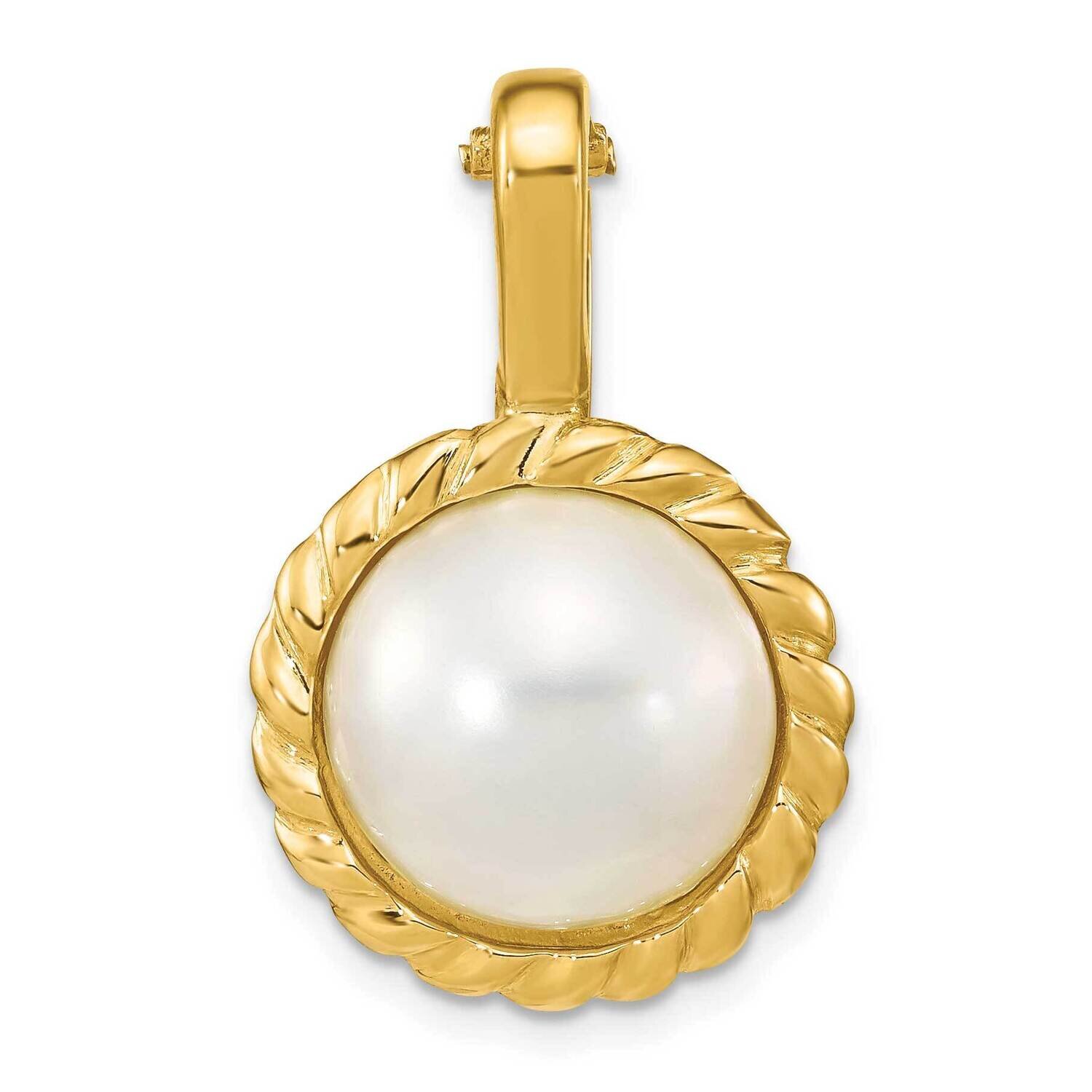 13-14mm Mabe Saltwater Pearl Clip-On Pendant 14k Gold XF788, MPN: XF788,