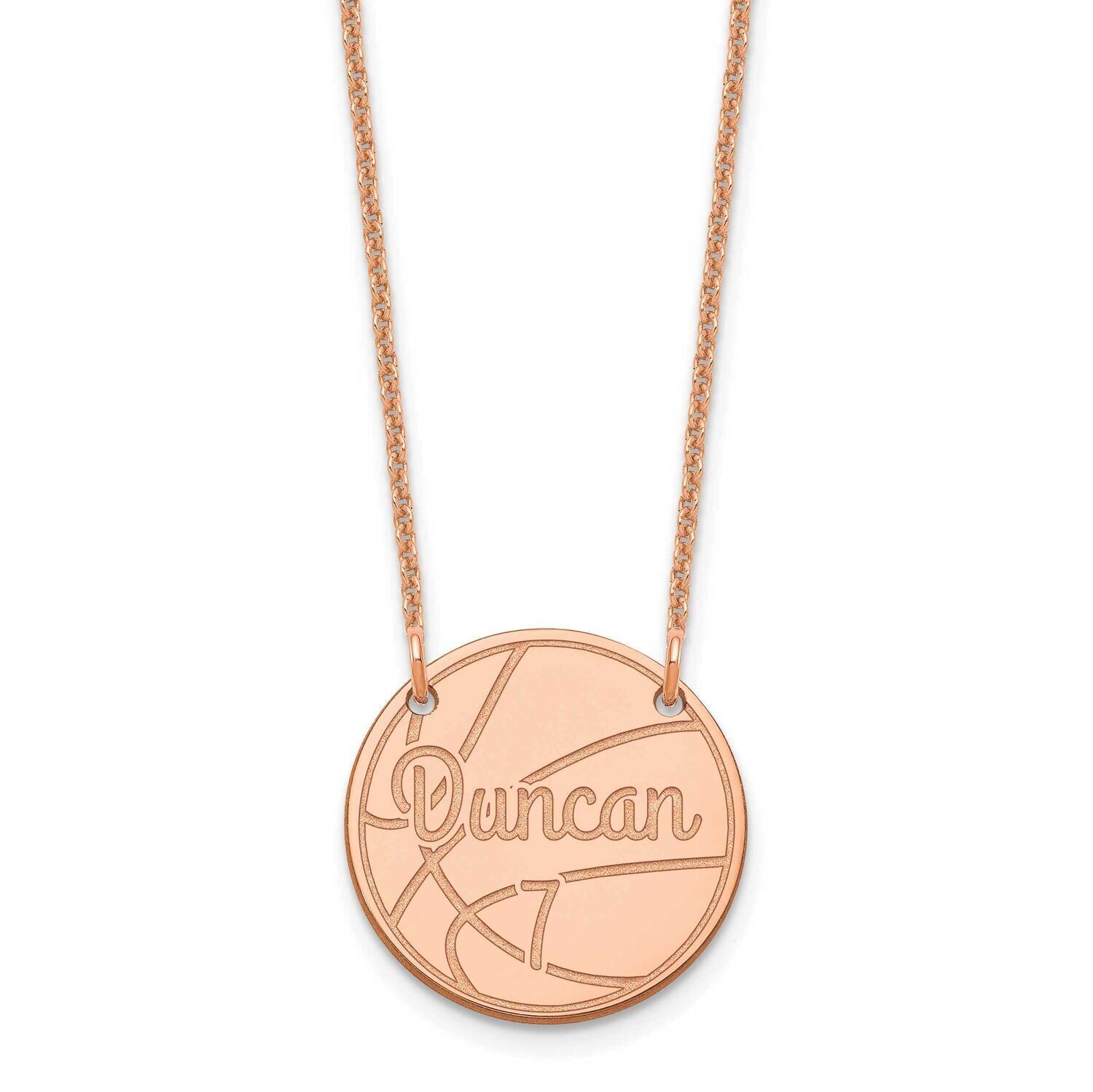 Customized Circle Necklace 14k Rose Gold Small XNA1043R, MPN: XNA1043R,