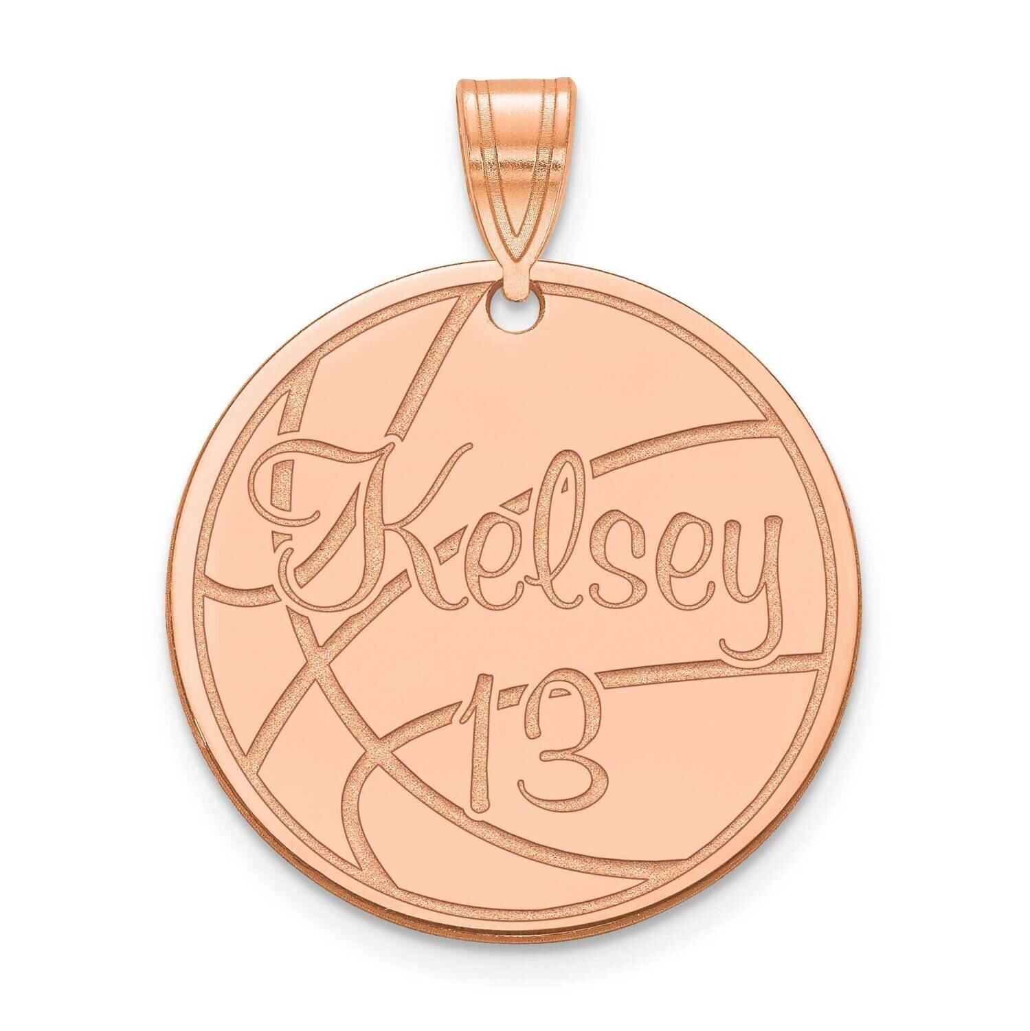 Customized Circle Pendant 14k Rose Gold Medium XNA1047R, MPN: XNA1047R,