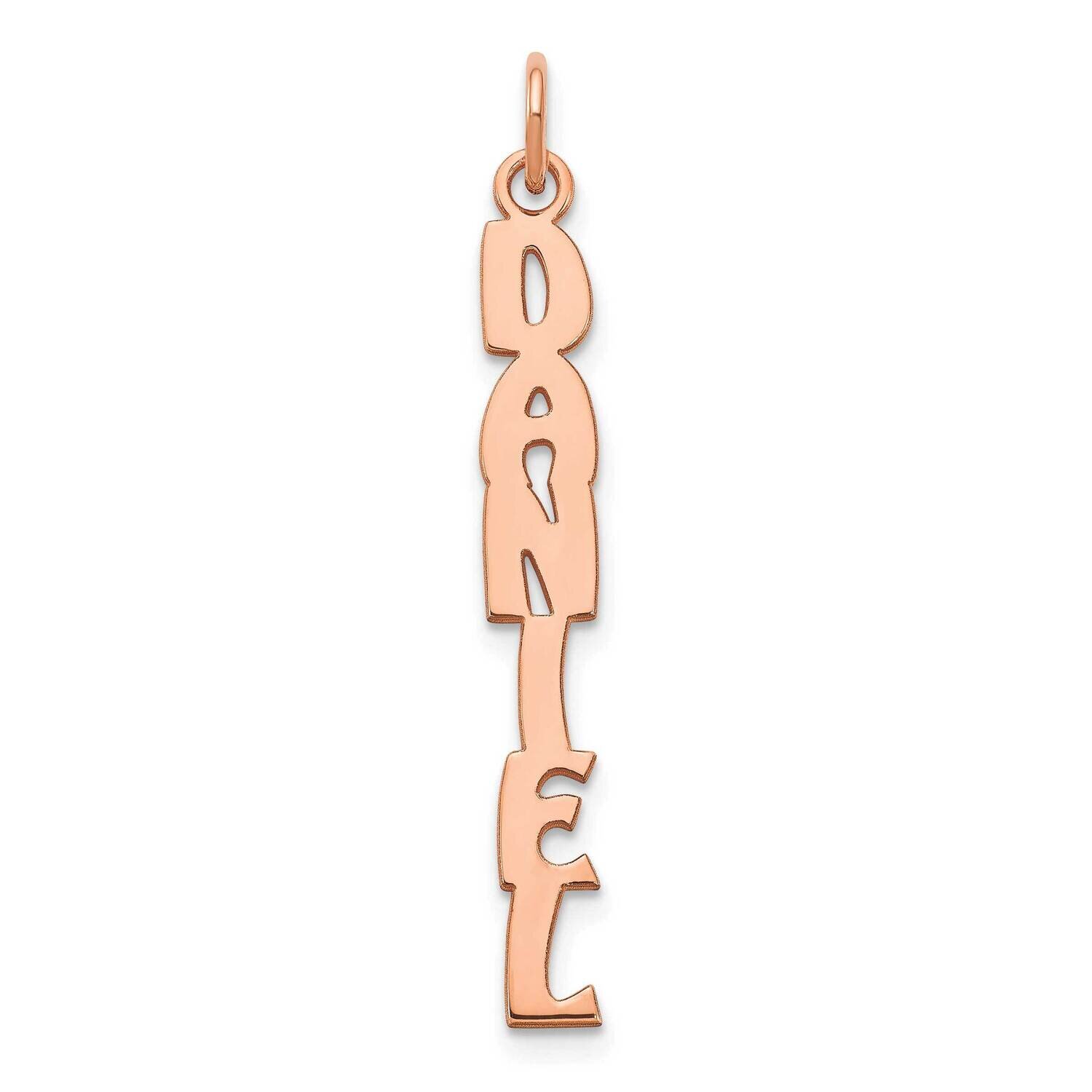 Hobo Extra Font Name Plate Charm 14k Rose Gold XNA1171R, MPN: XNA1171R,