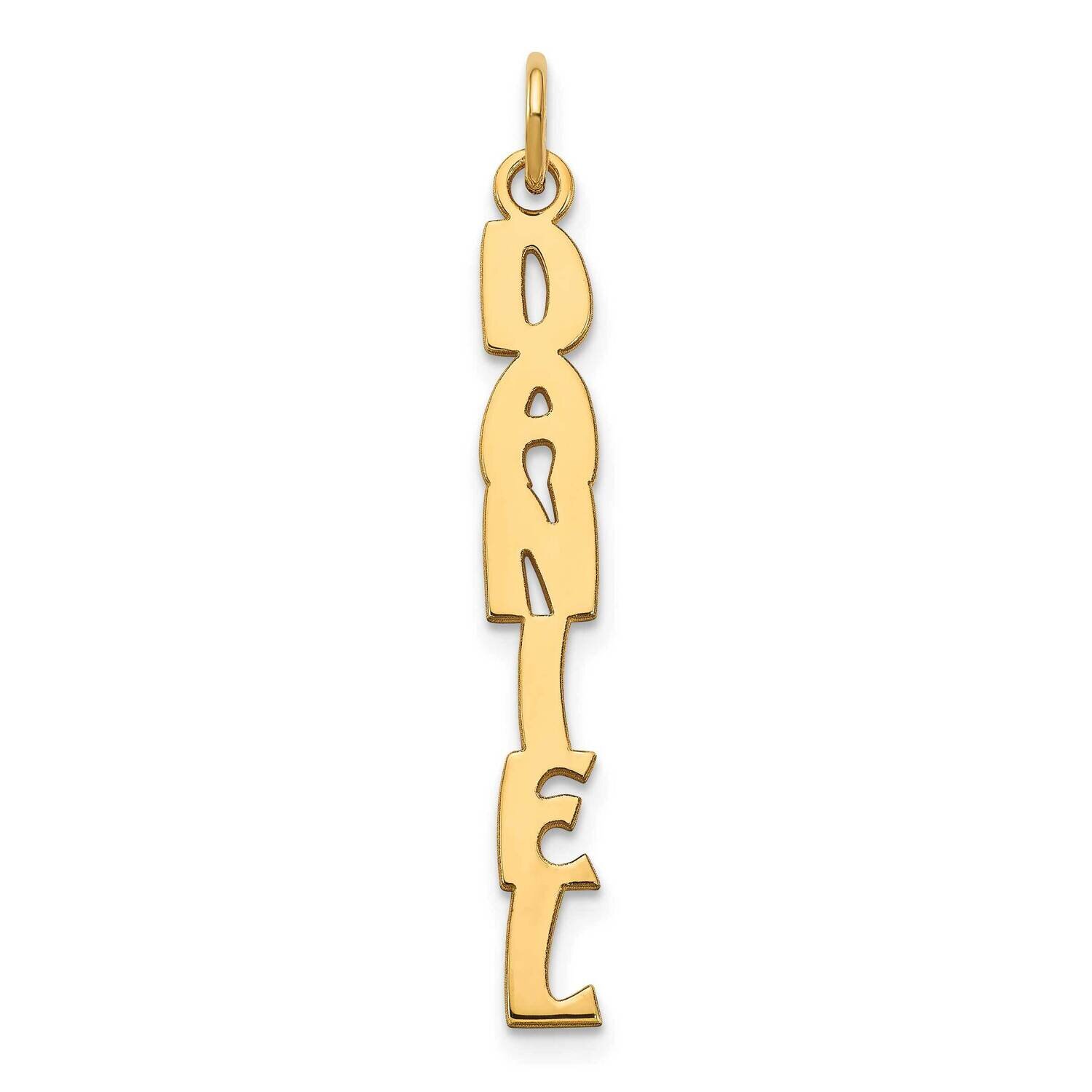 Hobo Extra Font Name Plate Charm 14k Gold XNA1171Y