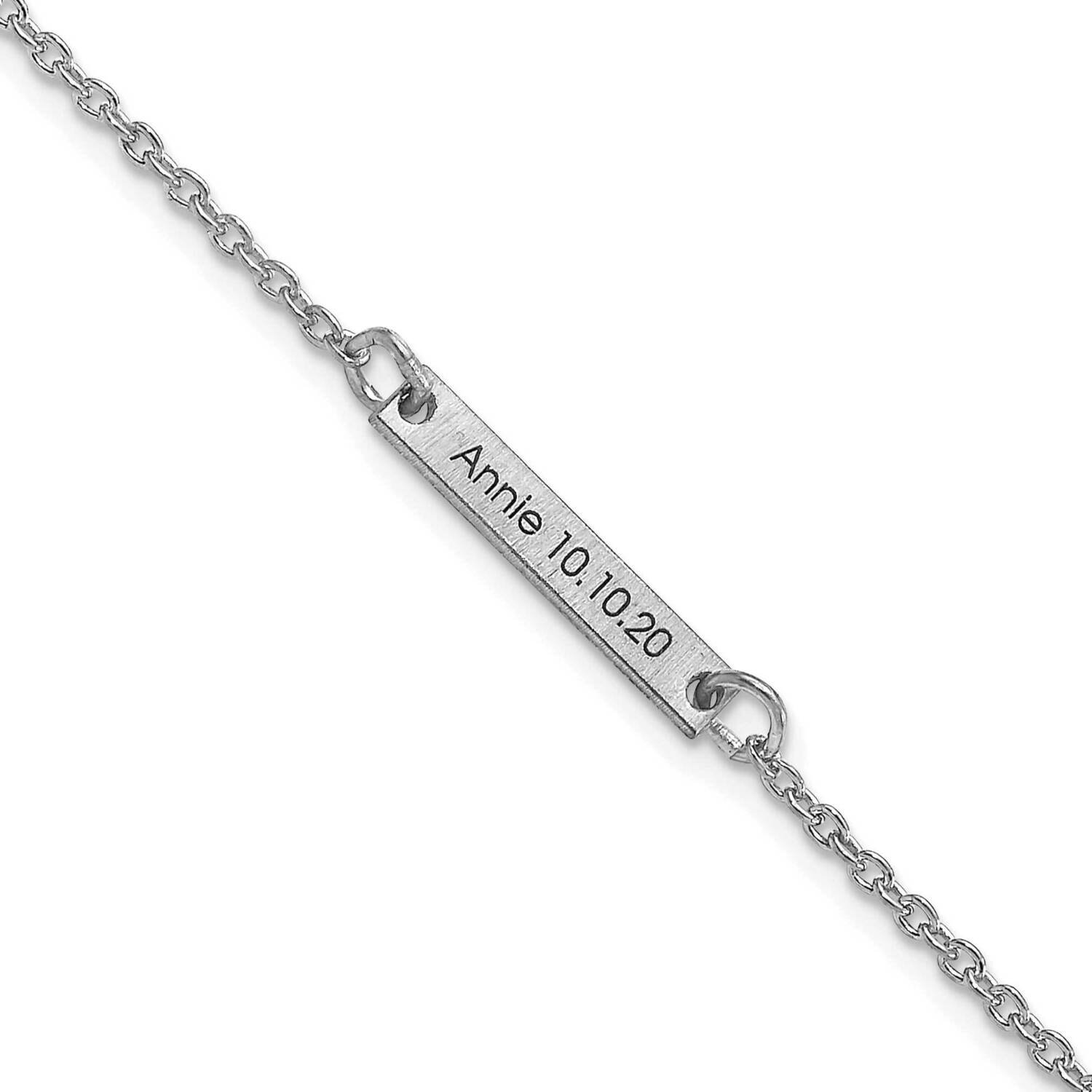 Brushed 1 Station Bracelet Sterling Silver Rhodium-plated XNA1180/1SS, MPN: XNA1180/1SS,