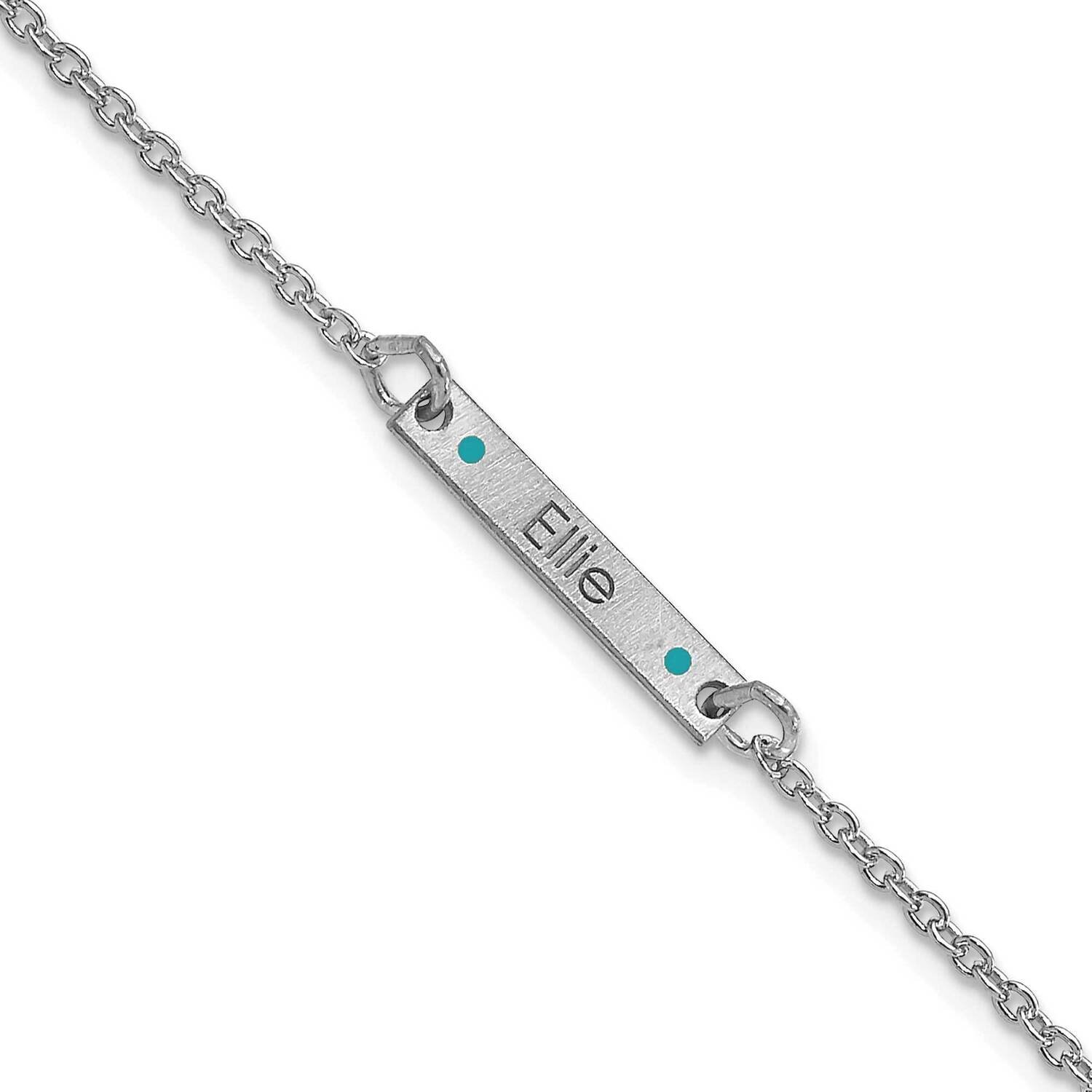 Brushed 1 Station with Epoxy Bracelet Sterling Silver Rhodium-plated XNA1182/1SS, MPN: XNA1182/1SS,