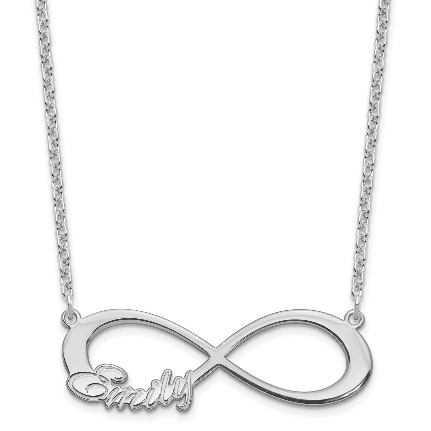 1 Name Infinity Necklace Sterling Silver Rhodium-plated XNA1190SS, MPN: XNA1190SS,