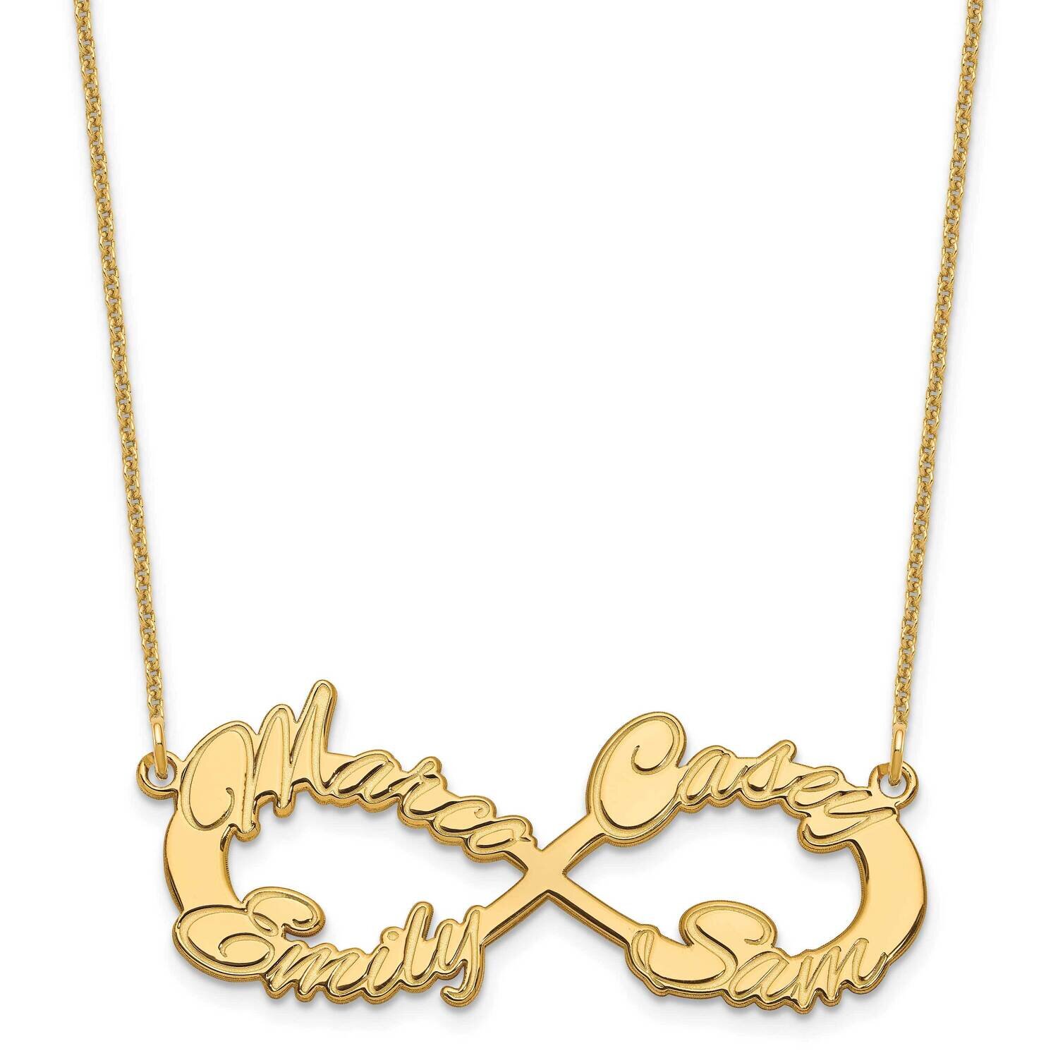 4 Name Infinity Necklace 14k Gold XNA1193Y, MPN: XNA1193Y,