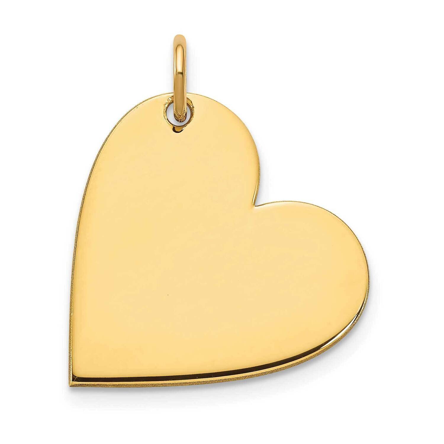Blank Heart Charm Sterling Silver Gold-plated XNA1194GP