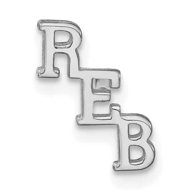 Polished Cut Out Tie Tac Sterling Silver Rhodium-plated XNA1269SS, MPN: XNA1269SS, 191101782909