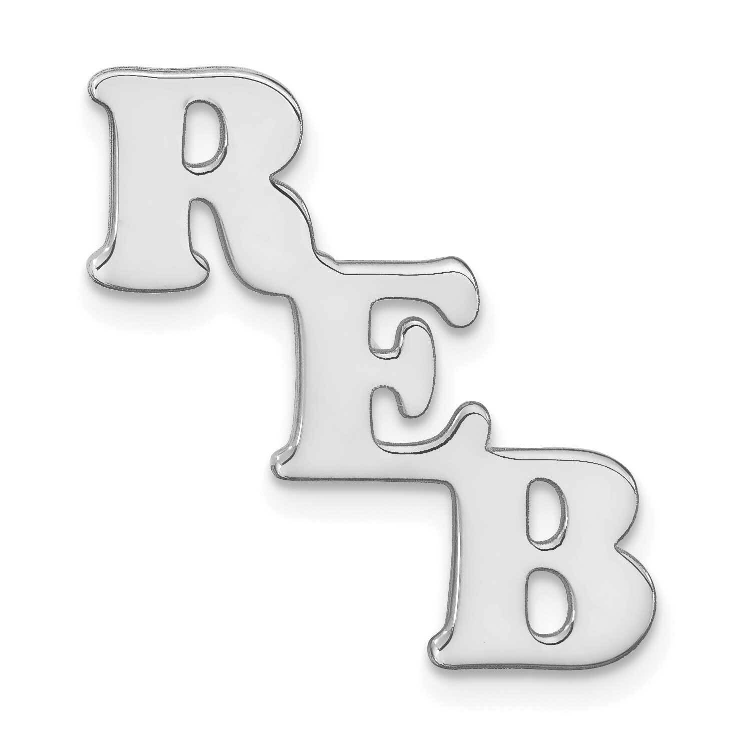 Polished Cut Out Tie Tac Sterling Silver Rhodium-plated XNA1271SS, MPN: XNA1271SS, 191101782848