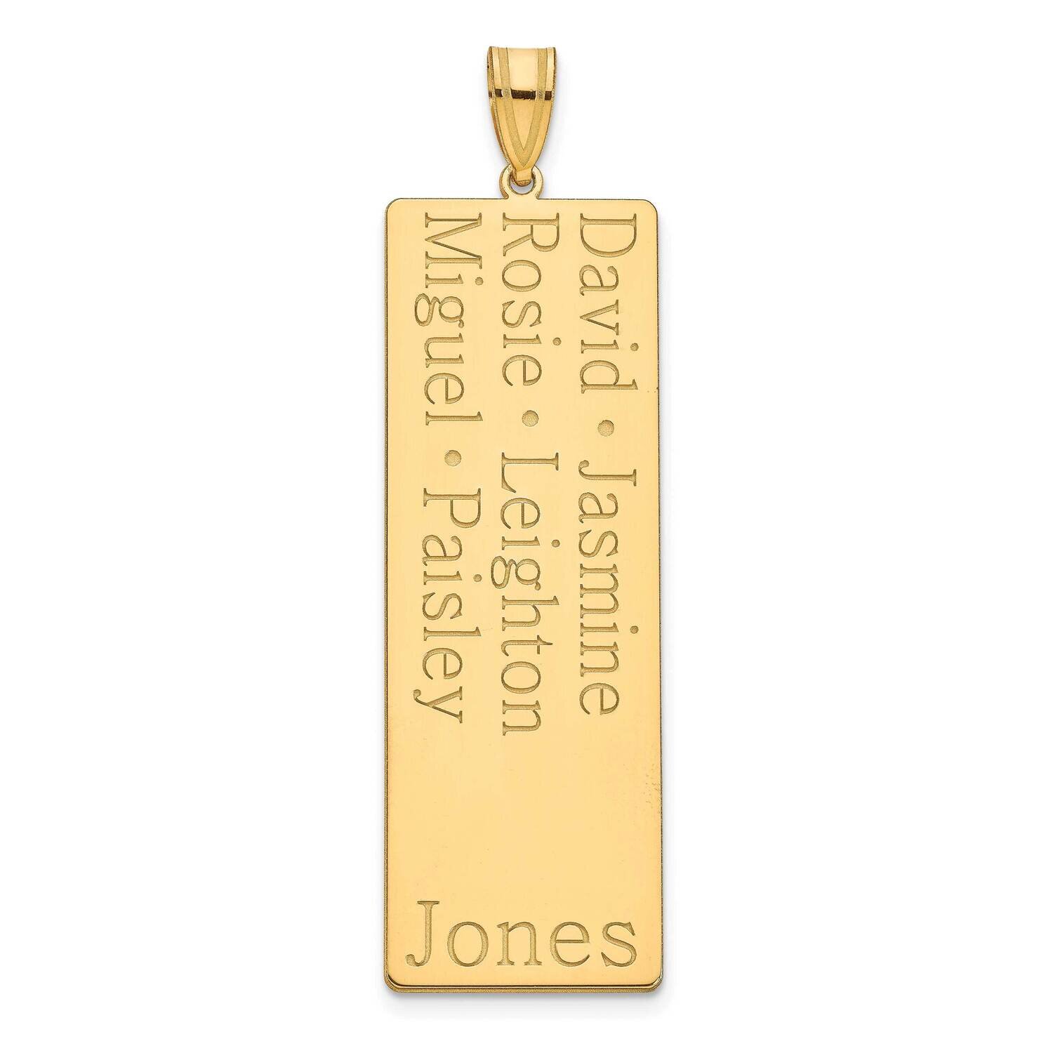 6 Name Family Pendant Sterling Silver Gold-plated XNA1280GP, MPN: XNA1280GP,