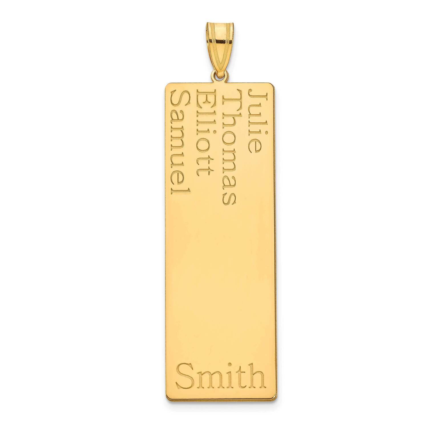 4 Name Family Pendant Sterling Silver Gold-plated XNA1282GP, MPN: XNA1282GP,